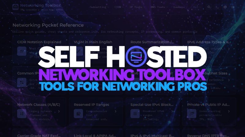 Introducing Networking Toolbox: Self-Hosted Network Tools in One Place